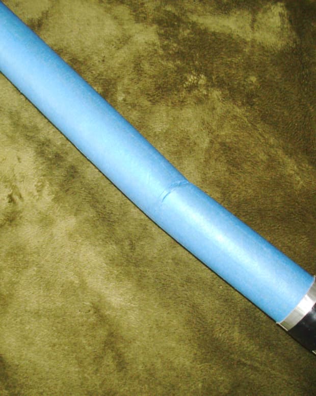 Lightsaber...with authentic battle damage! This is what a broken DIY lightsaber looks like.