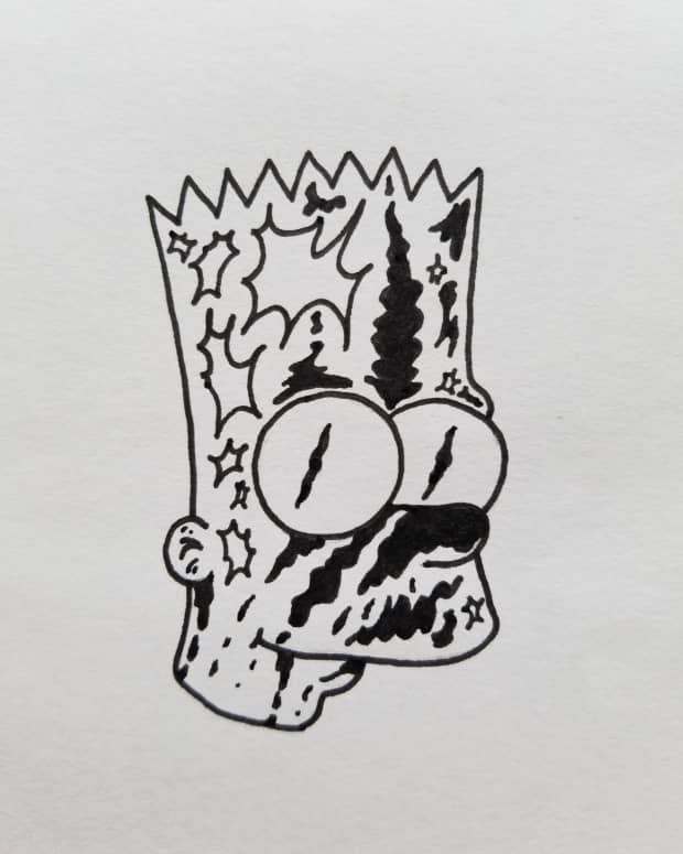 how-to-draw-bootleg-bart-simpson-quick-and-easy
