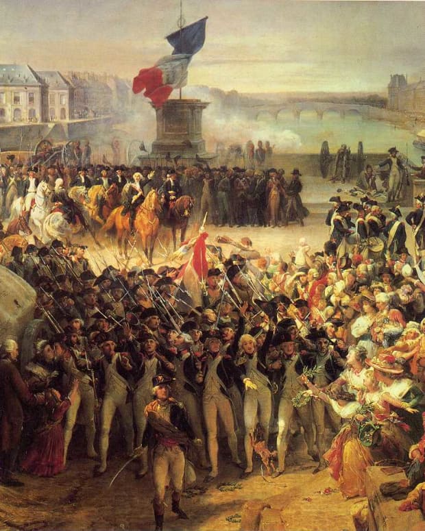 Another painting of the era, shows the class between the court and the military that had swung to the side of the people and bourgeoisie.