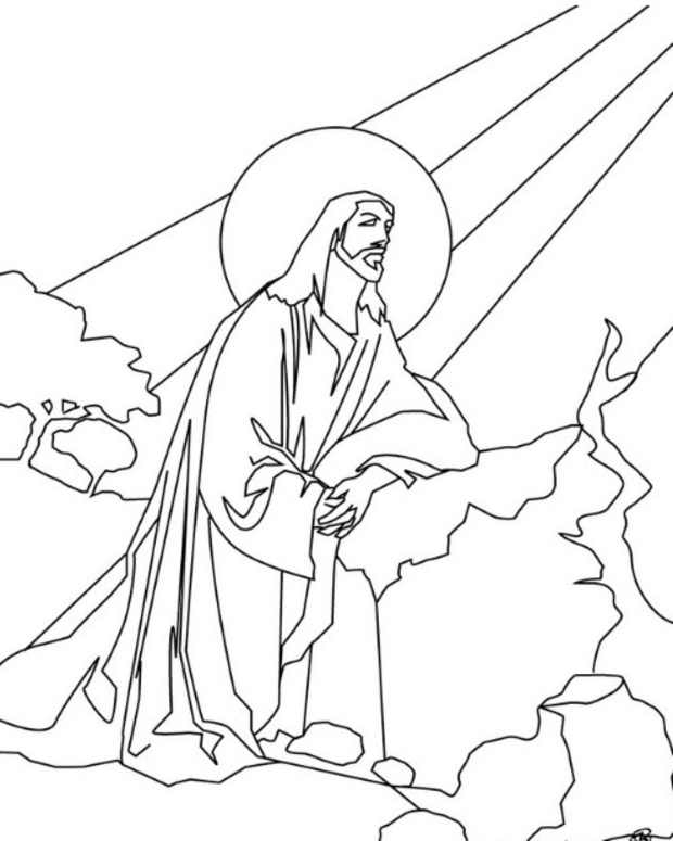 jesus printable coloring pages