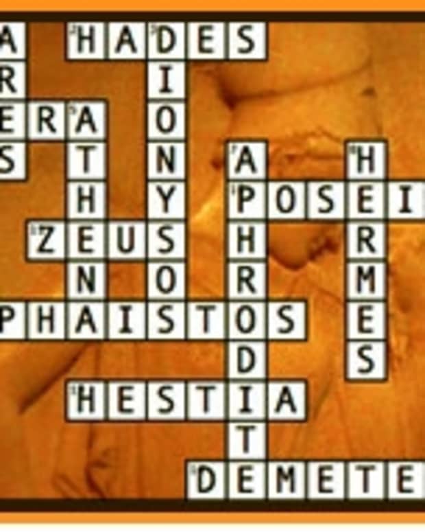 greek gods crossword and word search puzzles hubpages