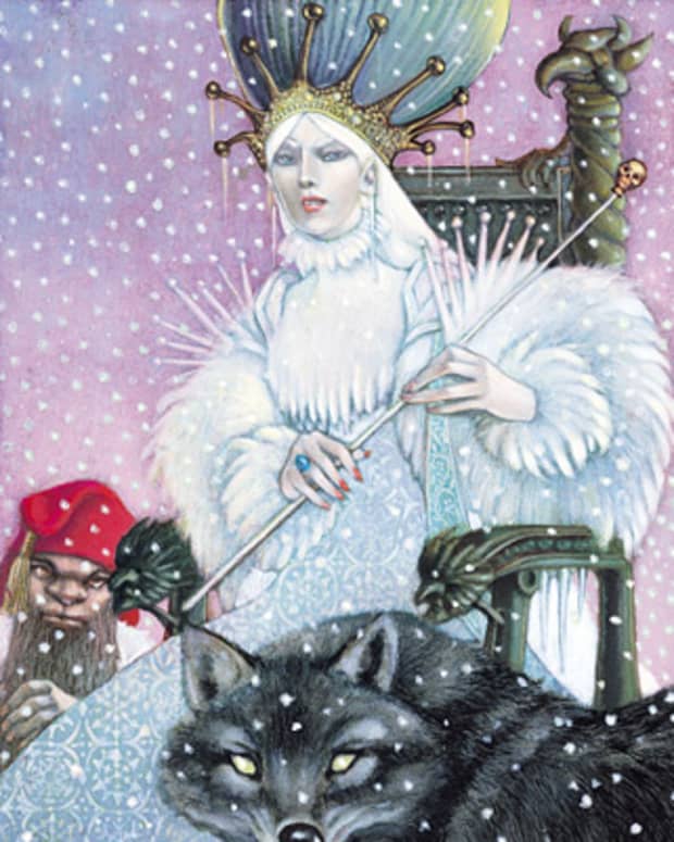 Jadis, the White Witch. Art by Leo and Diane Dillon.