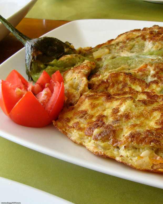 Tortang Talong at Giniling na Baboy (Eggplant Omelet With Ground Pork