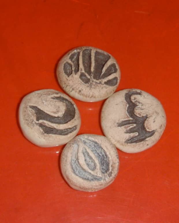 Here are the Hawaiian rune stones for the four elements...