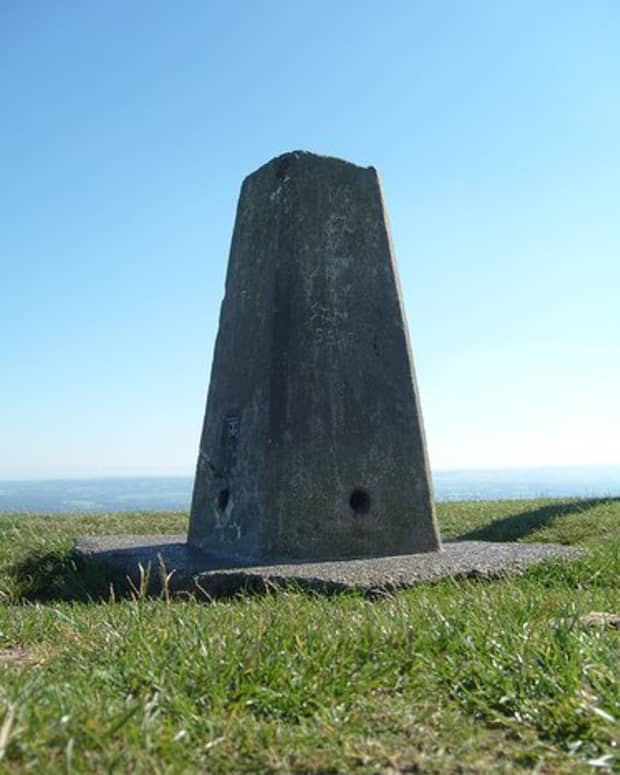 Marker and surveying triangulation point.