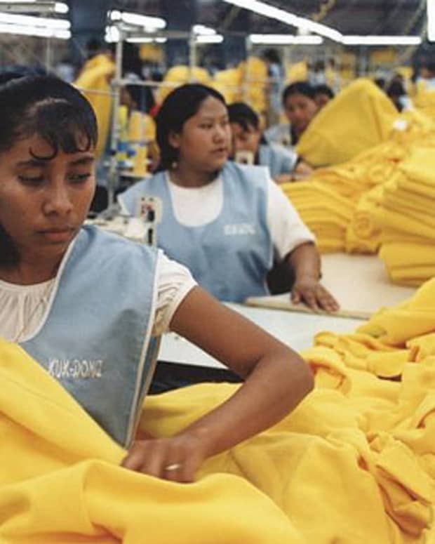 Off-shore child labor is often used in sweatshops.