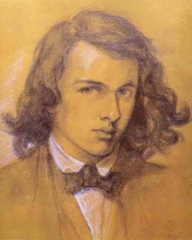 Rossetti, self-portrait as a young man, 1847. Courtesy of Wiki Commons