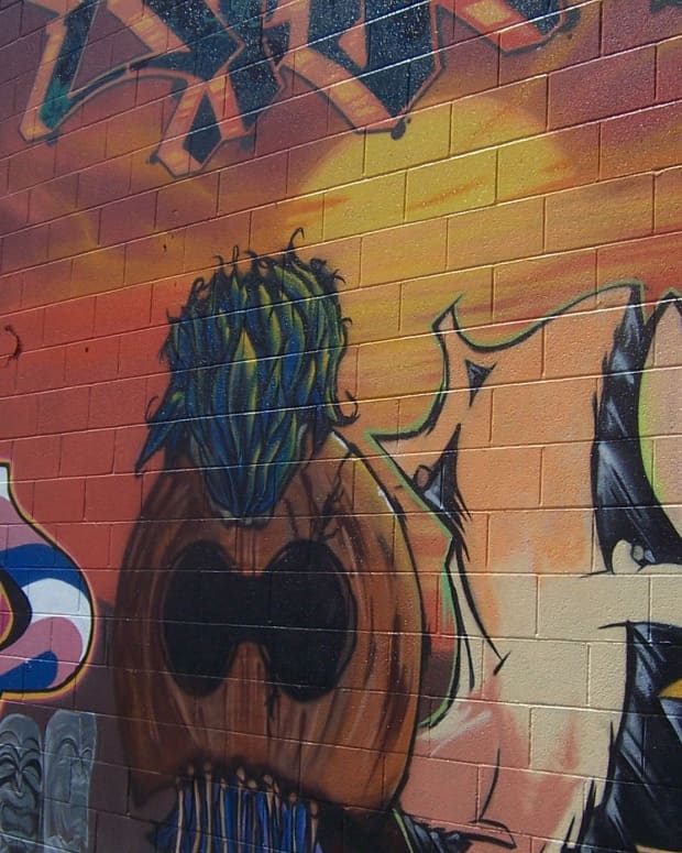 Graffiti Art in the Arts District in Downtown Las Vegas (c) Copyright KCC Big Country