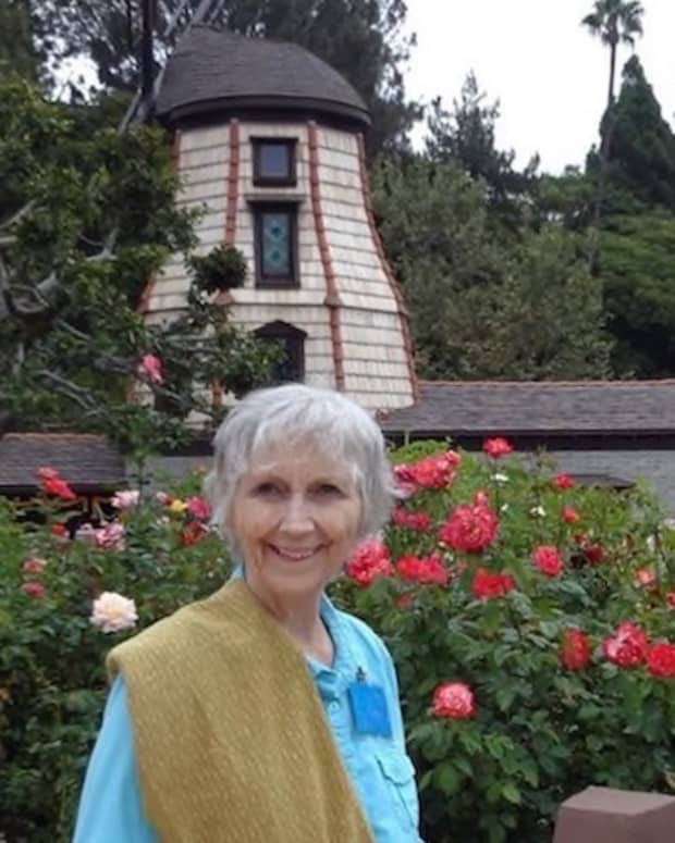 Linda Sue Grimes at the Self-Realization Fellowship Windmill Chapel at Lake Shrine - Los Angeles, CA