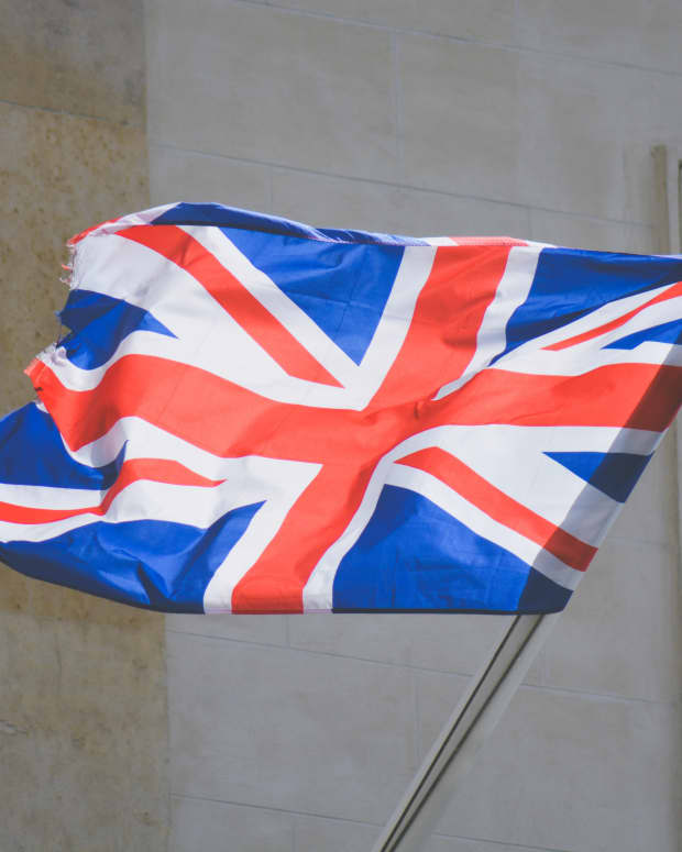 British Flag waving