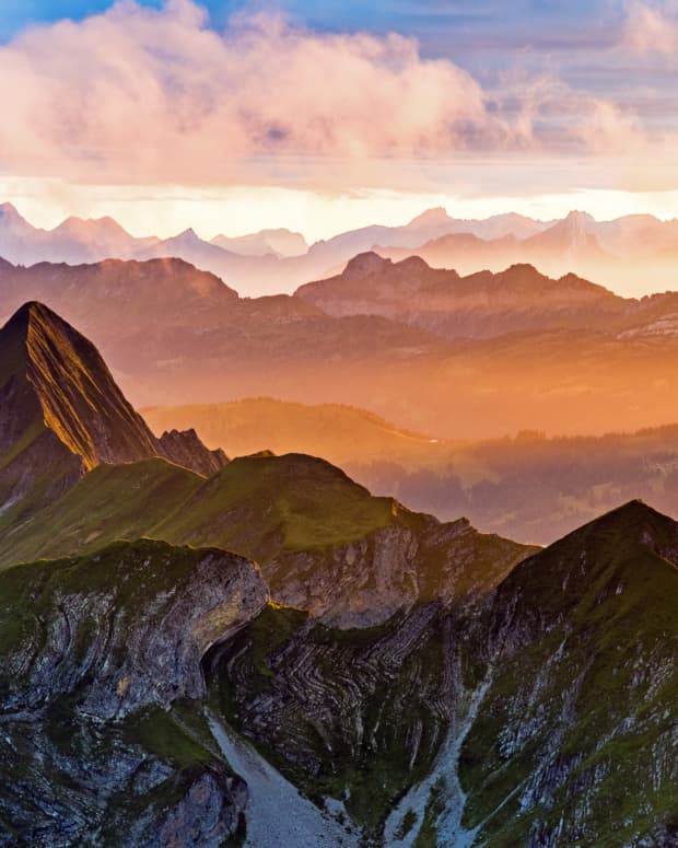 Sunrise in the Swiss Alps
