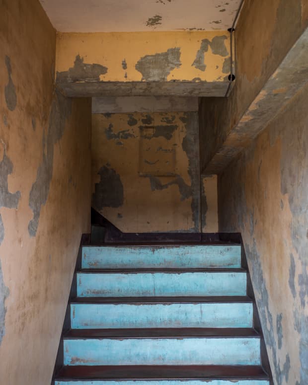 Old apartment staircase
