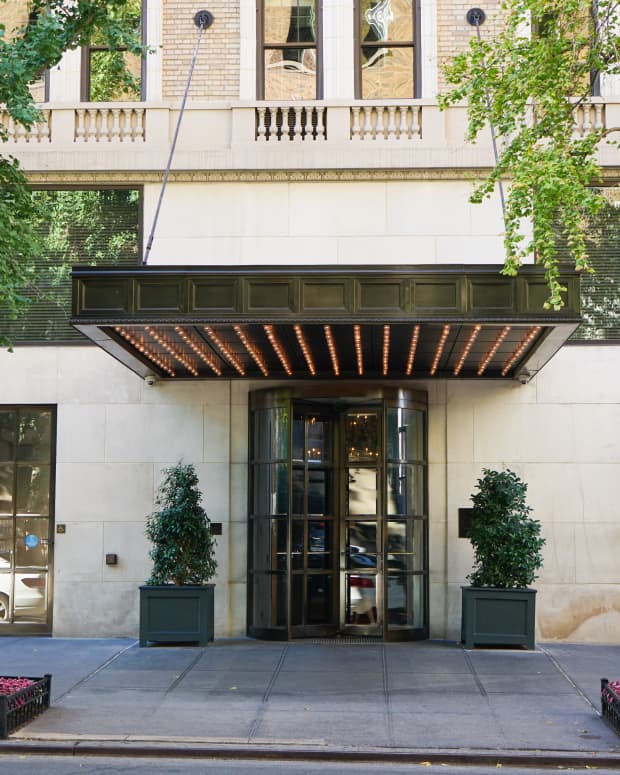 Exterior of the now-closed Gramercy Park Hotel in 2017, NYC