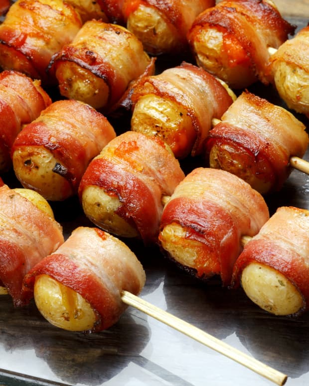 bacon wrapped taters Shutterstock.com