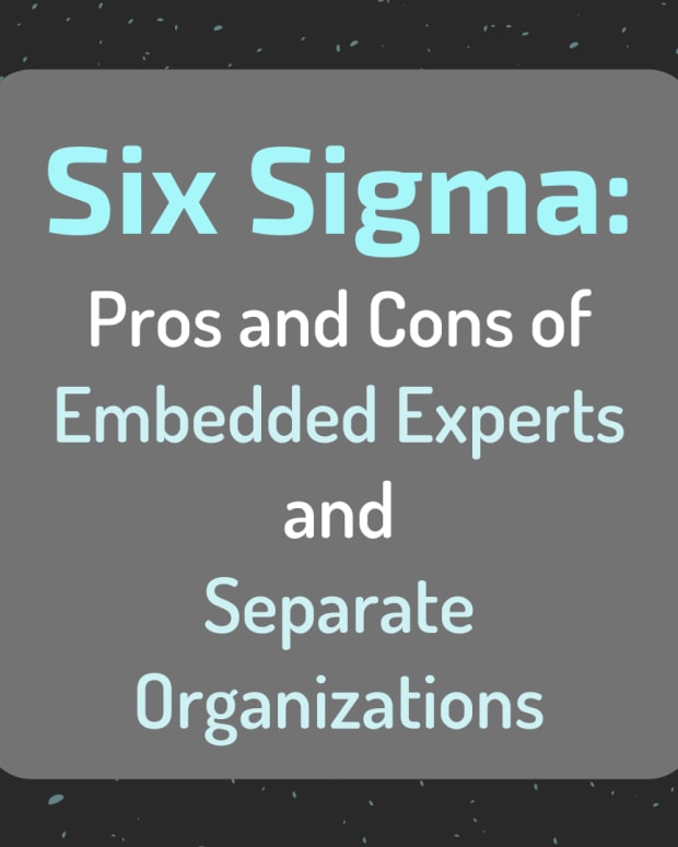 单独的六西格玛组织 - 与嵌入式六西格玛专家