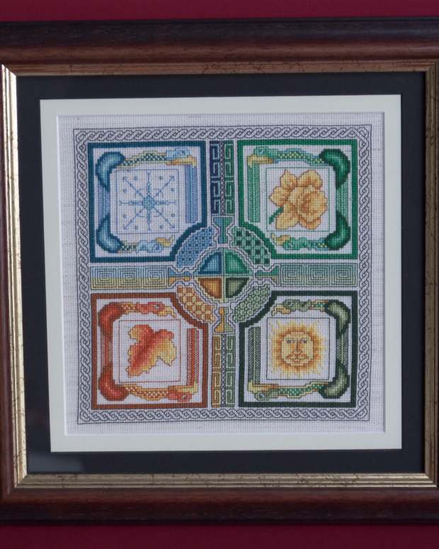 How to Stretch Mount a Cross Stitch Needlework