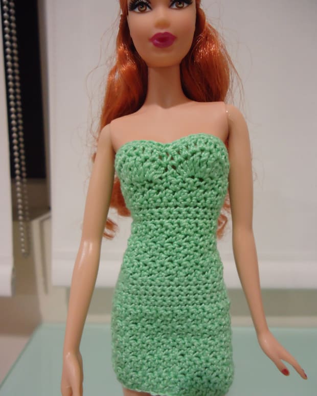 crochet barbie dress free pattern