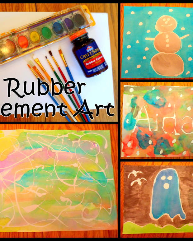 rubber-cement-art-ideas-for-kids