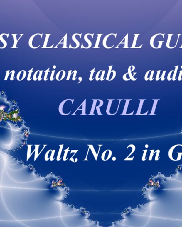 Easy Classical Guitar Etude In A Minor By Giuliani In Guitar Tab