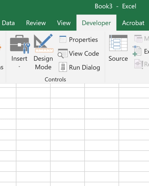 how to add developer tab in excel on mac