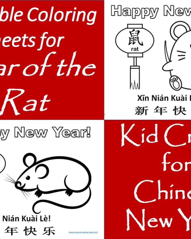Printable Year Of The Rat Craft Projects For The Chinese New Year Holidappy Celebrations