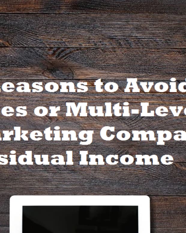 5个原因 - 避免直接销售 - 或MLM-公司 - 剩余收入