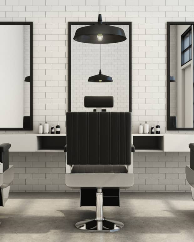 chairs in a hair salon