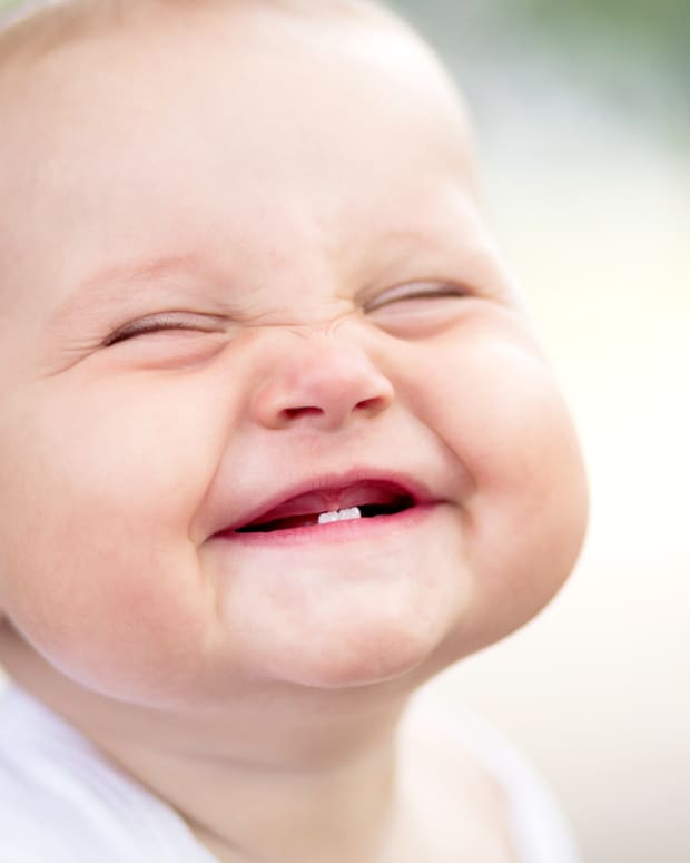grinning toddler