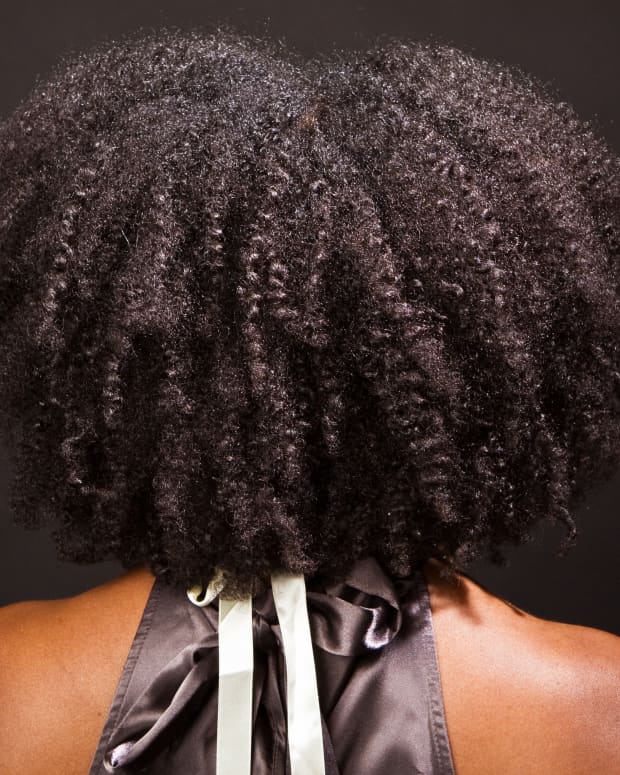 black woman with natural hair