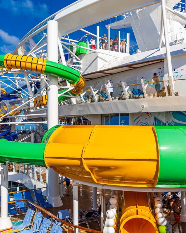 waterslide on a cruise ship