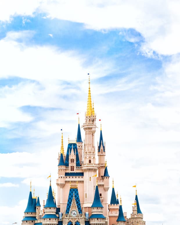 Top of the Cinderella Castle in Disney World's Magic Kingdom