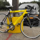 The bike when it was bought new just outside of the store.