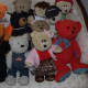 This photograph represents some of the more than 40 bears in the author's collection. 