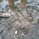 Feet in Mud. We are but dust, made from dust takes on a profount new meaning.