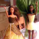 Choose bright wallpaper sheets to make Barbie a new wardrobe!