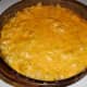 Cooked and smoked in the electric smoker for 1 hour at 225 degrees internal temperature for perfect dish of Mac and Cheese.