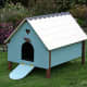 A chicken coop on legs