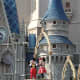 Mickey &amp; Minnie Mouse performing at Cinderella's Castle at Walt Disney's Magic Kingdom
