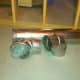 A 6" warm air pipe and fittings—the take off is on the left, the elbow on the right, and the pipe at the back.