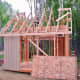 Nail through each corner of the rough openings from inside, marking to cut the openings.