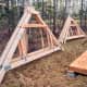 Before framing the walls, take advantage of the flat, open floor to build the trusses.