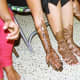 mehndi decorated hands, arms, legs and feet