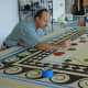 Painted flooring by Gracewood Design.