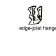 An edge joist hanger looks something like this