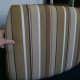 Ensure the fabric is smooth and even over the chair surface.
