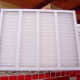 Example of a standard 1" thick pleated filter.