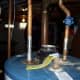 Here you can see the set up I started with. I will cut the cold side just a couple inches below the valve. You can also see that my T &amp; P valve was on top.