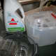 Bissell cleaning formula is easily measured in the lid of the water tank.