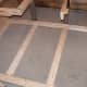 I decided to build a wooden platform floor in the sauna room. I left exposed concrete around the wood stove.