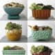 Experiment with different colored and shaped planters to see what works around the house.